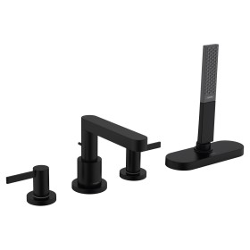 hansgrohe Finoris 4-Loch Wannenrandarmatur mit Schlauchbox