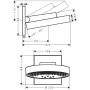 hansgrohe Rainfinity Kopfbrause 360 3jet EcoSmart mit Wandanschluss
