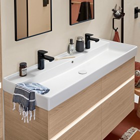 Villeroy & Boch Collaro Schrankwaschtisch 120 cm mit Überlauf, 2 Hahnlöcher Villeroy & Boch Collaro Schrankwaschtisch 120 cm mit Überlauf, 2 Hahnlöcher