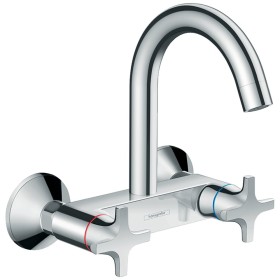hansgrohe Logis M32 2-Griff Küchenmischer, Wandmontage Highspout, 1jet hansgrohe Logis M32 2-Griff Küchenmischer, Wandmontage Highspout, 1jet