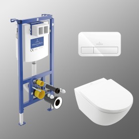 Villeroy & Boch Subway 3.0 WC-Set mit Vorwandelement und Betätigungsplatte Villeroy & Boch Subway 3.0 WC-Set mit Vorwandelement und Betätigungsplatte