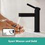 hansgrohe Finoris Einhebel-Waschtischarmatur 110 CoolStart mit Push-Open Ablaufgarnitur