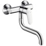 hansgrohe Focus M41 Einhebel-Küchenmischer, Wandmontage Lowspout, 1jet