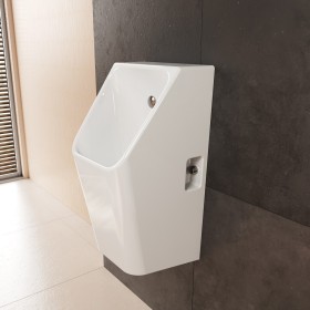 hansgrohe EluPura Original Q Urinal 600/300 mit Zulauf von hinten und Ablauf nach unten/hinten spülrandlos
