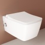 VitrA Aquacare Metropole WC-Set mit Bidetfunktion, spülrandlos, mit integrierter Armatur, inkl. Sitz