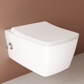VitrA Aquacare Metropole WC-Set mit Bidetfunktion, spülrandlos, mit integrierter Armatur, inkl. Sitz VitrA Aquacare Metropole WC-Set mit Bidetfunktion, spülrandlos, mit integrierter Armatur, inkl. Sitz