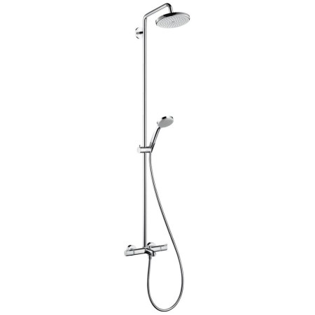hansgrohe Croma 220 Showerpipe Wanne mit Brausearm 40 cm, schwenkbar