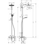 hansgrohe Crometta S 240 1 jet Showerpipe Wanne