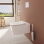 VitrA Aquacare Metropole WC-Set mit Bidetfunktion, spülrandlos, mit integrierter Armatur, inkl. Sitz