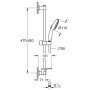 GROHE Vitalio Start 110 Brausestangenset 60 cm mit 2 Strahlarten, Duschablage