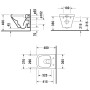 Duravit DuraStyle Wand-WC Compact Rimless Set