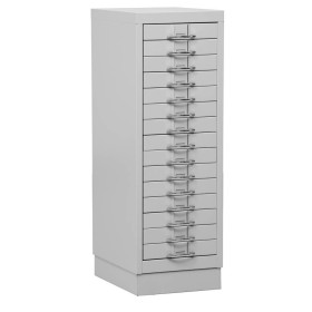 Wolfstahl Schubladenschrank Stahl A4 15 Schubladen lichtgrau 30 x 40 x 90 cm Wolfstahl Schubladenschrank Stahl A4 15 Schubladen lichtgrau 30 x 40 x 90 cm