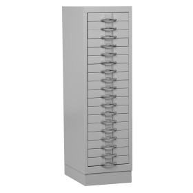 Wolfstahl Schubladenschrank Stahl A4 18 Schubladen lichtgrau 30 x 40 x 105 cm Wolfstahl Schubladenschrank Stahl A4 18 Schubladen lichtgrau 30 x 40 x 105 cm