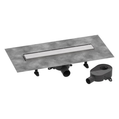 hansgrohe RainDrain Go Komplettset Duschrinne 500 rückseitig befliesbar für Standard-/flache Installation