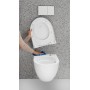 Geberit Acanto Set Wand-WC Tiefspüler, geschlossene Form, TurboFlush, mit WC-Sitz