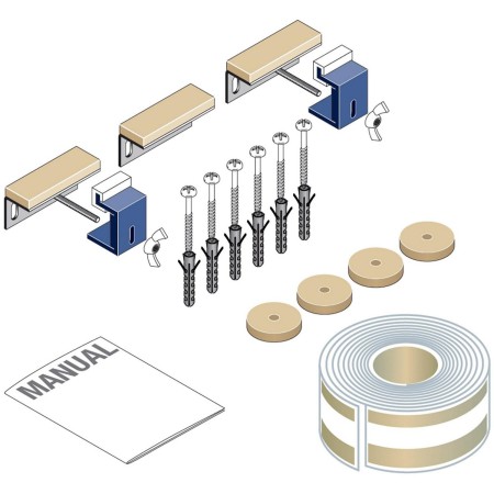 LAUFEN Schallschutzset für Duschwannen bis 90 x 90 cm