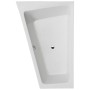 Duravit Paiova Eck-Badewanne 170 x 100 cm Ecke links mit angeformter Schürze und Gestell