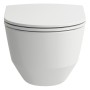 LAUFEN PRO Spülrandloses Wand-WC mit WC-Sitz slim