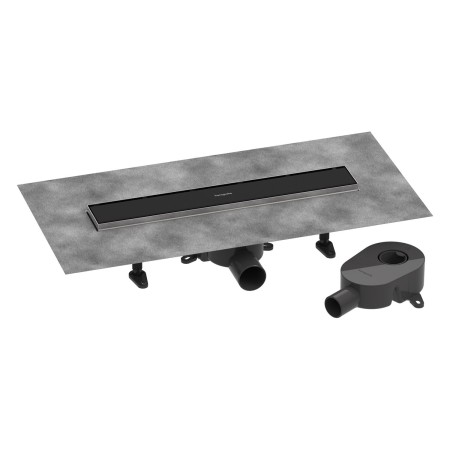 hansgrohe RainDrain Go Komplettset Duschrinne 500 rückseitig befliesbar für Standard-/flache Installation