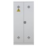 Wolfstahl Chemikalienschrank Gefahrstoffschrank Stahl lichtgrau 92 x 42 x 195 cm