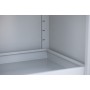 Wolfstahl Chemikalienschrank Gefahrstoffschrank Stahl lichtgrau 92 x 42 x 195 cm