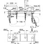 GROHE Concetto 4-Loch Einhand-Wannenkombination