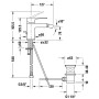 Duravit B.1 Einhebel-Bidetmischer mit Zugstangen-Ablaufgarnitur