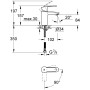 GROHE Eurostyle C Silkmove ES Einhand-Waschtischbatterie DN 15, S-Size