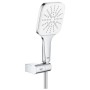 GROHE Rainshower SmartActive 130 Cube Wandhalterset, 3 Strahlarten