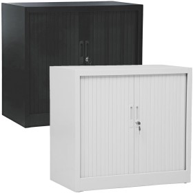 Wolfstahl Rolladenschrank Stahl 1 Fachböden Zylinderschloss 80 x 46 x 75 cm lichtgrau - schwarz Wolfstahl Rolladenschrank Stahl 1 Fachböden Zylinderschloss 80 x 46 x 75 cm lichtgrau - schwarz