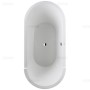Duravit Starck Oval-Badewanne 180 x 80 cm freistehend mit Schürze und Gestell