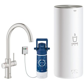 GROHE Red Duo Armatur und Boiler Größe L, Armatur mit C-Auslauf