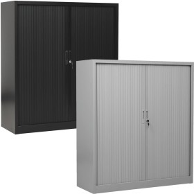 Wolfstahl Rolladenschrank Stahl 2 Fachböden Zylinderschloss 120 x 46 x 135 cm lichtgrau - schwarz Wolfstahl Rolladenschrank Stahl 2 Fachböden Zylinderschloss 120 x 46 x 135 cm lichtgrau - schwarz