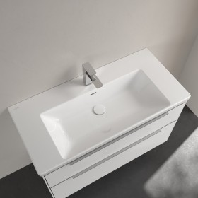 Villeroy & Boch Subway 3.0 Schrankwaschtisch 100 cm, mit 1 Hahnloch, mit Überlauf Villeroy & Boch Subway 3.0 Schrankwaschtisch 100 cm, mit 1 Hahnloch, mit Überlauf