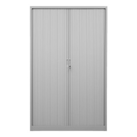 Wolfstahl Rolladenschrank Stahl 4 Fachböden Zylinderschloss 100 x 40 x 180 cm lichtgrau Wolfstahl Rolladenschrank Stahl 4 Fachböden Zylinderschloss 100 x 40 x 180 cm lichtgrau