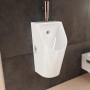 hansgrohe EluPura Original S Urinal mit Zulauf von oben und Ablauf nach unten/hinten spülrandlos, SmartClean