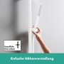 hansgrohe Unica S Puro Brausenstange 90 cm mit Easy Slide Duschkopfhalter und Duschschlauch 160 cm