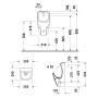 Duravit No. 1 Urinal, Rimless, ohne Fliege, Zulauf von hinten