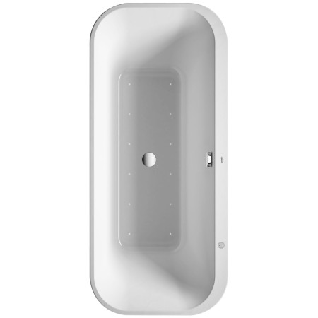 Duravit Happy D.2 Plus Whirlwanne 180 x 80 cm, freistehend, mit Air System