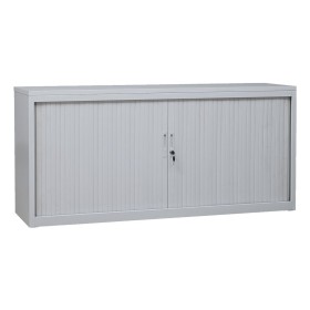 Wolfstahl Rolladenschrank Stahl 1 Fachböden Zylinderschloss 160 x 46 x 75 cm lichtgrau - schwarz - weiss Wolfstahl Rolladenschrank Stahl 1 Fachböden Zylinderschloss 160 x 46 x 75 cm lichtgrau - schwarz - weiss