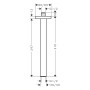 hansgrohe Deckenanschluss E 30 cm, eckig