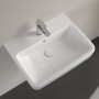 Villeroy & Boch O.novo Aufsatz-Waschtisch 60 x 46 cm mit Überlauf, 1 Hahnloch