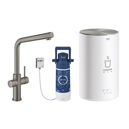 GROHE Red Duo Armatur und Boiler Größe M, Armatur mit L-Auslauf