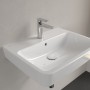 Villeroy & Boch O.novo Aufsatz-Waschtisch 60 x 46 cm mit Überlauf, 1 Hahnloch