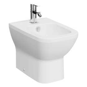 VitrA Integra Square Stand-Bidet mit Überlaufloch, 1 Hahnloch mittig, ohne seitliche Löcher