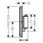 hansgrohe ShowerSelect Comfort E Thermostat Unterputz