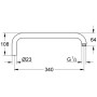 GROHE Rainshower Brausearm für Duschsysteme 34 cm