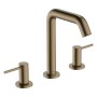 hansgrohe Tecturis S 3-Loch Waschtischarmatur 150 mit Push-Open Ablaufgarnitur