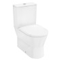hansgrohe EluPura Original S Stand WC Set 640 mit horizontalem Abgang AquaChannel Flush mit aufgesetzten Spülkasten und WC-Sitz
