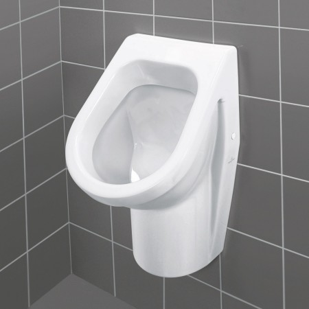 Villeroy & Boch Architectura Absaug-Urinal mit Zielobjekt, Zulauf verdeckt